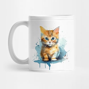 Watercolor cat Mug